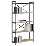 Bookshelf Sonoma Oak 80 x 30 x 155 cm Engineered Wood 868414