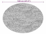 Rug HUARTE Short Pile Soft and Washable Grey 120 cm 375086
