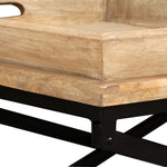 ZNTS Coffee Table Solid Mango Wood 110x55x42 cm 244898
