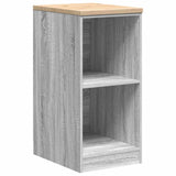 ZNTS Garage Cabinets 2 pcs Grey Sonoma Engineered Wood 3328274