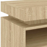 Bedside Cabinets with LED Lights 2 pcs Sonoma Oak 40x39x48.5 cm 836789