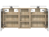 Bathroom Cabinet Set 3 pcs 80 x 10.5 x 50 cm Engineered wood 3403658