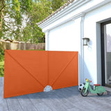 Collapsible Terrace Side Awning Terracotta 300x150 cm 44572