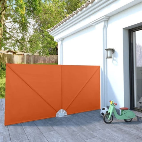 Collapsible Terrace Side Awning Terracotta 300x150 cm 44572