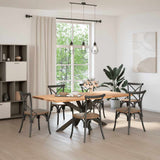 Dining Table Leg Spider Shape Black 150x78x cm Steel 4013119