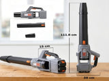 Leaf Blower Cordless with 2 x 4000mAh Batteries & Charger, 36V Lightweight Garden Blower with 1000W T3398P551730