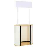 Trade Show Counter Light Brown and White 90 x 48 x 200 cm 42046603