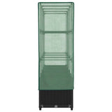 Raised Bed with Greenhouse Cover Rattan Look 160x40x138 cm 4015816