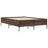 Bed Frame without Mattress Brown Oak 120x200 cm 3279806
