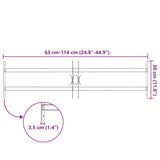 Security Grille for Windows with 2 Crossbars 3 pcs 630-1140 mm 42031274