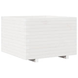 Garden Planter White 70x70x49.5 cm Solid Wood Pine 847364