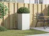 Planter White 32x29x75 cm Steel 841572