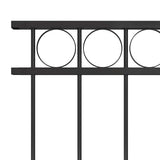 Fence Panel ASSEN Steel 1.7x1 m Black 146317