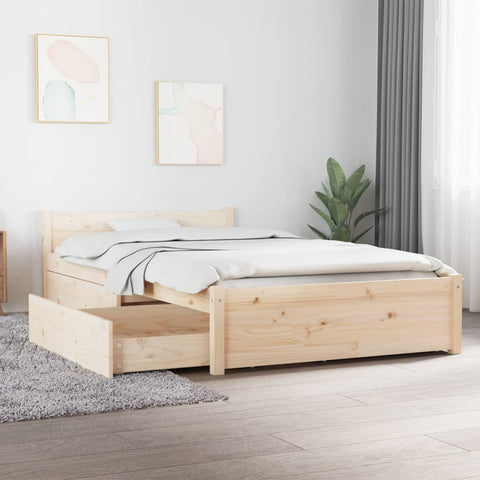 3103483 Bed Frame without Mattress with Drawers 90x200 cm