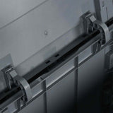 Garden Storage Box 90L Grey PP Wood Look 151233