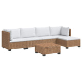 6 pcs Rattan Lounge Set with Cushions GENDT Natural Rattan 3429850
