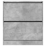 Shoe Cabinet Concrete Grey 80x21x87.5 cm Engineered Wood 839920