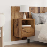 Headboard with Cabinet 3 pcs Old Wood Engineered Wood 3415734