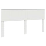 Bed Frame with Headboard White 180 x 200 cm Solid Pine Wood 3410564
