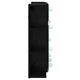 Mirror Cabinet Black Oak 70 x 16.5 x 60 cm Engineered Wood 886233