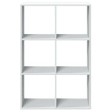 Room Divider Bookcase White 69.5x29x103.5 cm Engineered Wood 858012