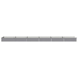 Raised Garden Bed Grey 480 x 80 x 24 cm cold-rolled steel 8006519
