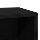 Cat Litter Box Enclosure Black Oak 60x40x40 cm Engineered Wood 865986