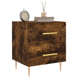 Bedside Cabinets 2 pcs Smoked Oak 40x35x47.5 cm Engineered Wood 827287