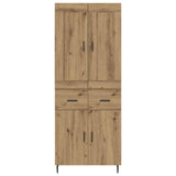 Highboard with Drawer 2 pcs Artisan Oak Engineered Wood 3416020