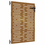 Garden Gate 85x125 cm Corten Steel Square Design 153246