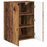 TV Wall Cabinet Old Wood 59.5 x 31 x 80 cm Engineered Wood 892367