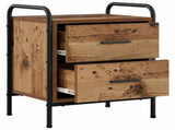 Bedside Cabinet 2 pcs Old Wood 40 x 30 x 50 cm Engineered Wood 8013491