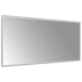 LED Bathroom Mirror Transparent 90 x 40 cm Tempered Glass 42045819