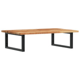 Basin Shelf Wall Mounted Steel and Solid Wood Acacia 3302829