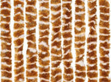 Fly Curtain Ochre and White 100x200 cm Chenille 377401
