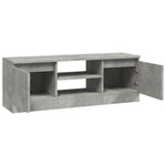 ZNTS TV Cabinet with Door Concrete Grey 102x30x36 cm 823354