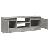 ZNTS TV Cabinet with Door Concrete Grey 102x30x36 cm 823354