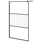 Shower walls Black 115 x 195 cm Glass and Aluminium 151879