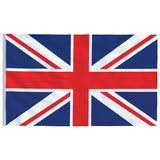 UK Flag and Pole 5.55 m Aluminium 3147140