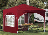 Pop-up Party Tent 192 x 192 x 245 cm Burgundy 42019829