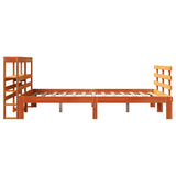 Bed Frame with Headboard without Mattress Wax Brown 160x200 cm 3306132
