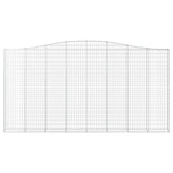 Arched Gabion Basket 400x30x200/220 cm Galvanised Iron 153410