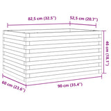 Garden Planter 90x60x46 cm Solid Wood Douglas 3282457