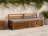 2-Piece Bench Cushions VUGHT 2 pcs 100% Polyester Grey 952019