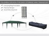 6 x 3 m Pop-Up Steel Frame Gazebo - Green T3398P328436
