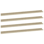 Wall Shelves 4 pcs Sonoma Oak 115x9x3 cm 326688