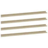 Wall Shelves 4 pcs Sonoma Oak 115x9x3 cm 326688