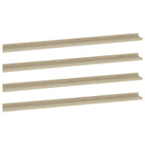 Wall Shelves 4 pcs Sonoma Oak 115x9x3 cm 326688