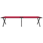 Folding Camping Bed Folding Manual Red Oxford fabric 42003194