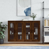 Wall Mounted Cabinets 2 pcs Brown Oak Engineered Wood 3197968
